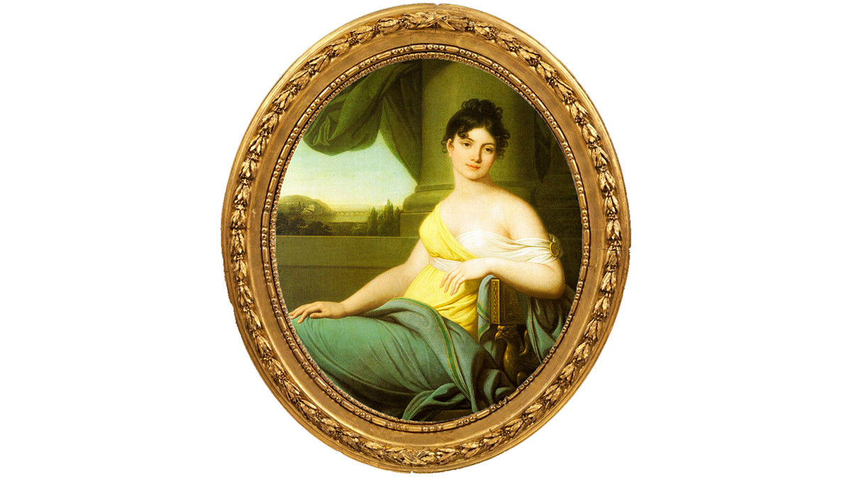グラッシが描いたマリア・ナルィシキナ。1807年。