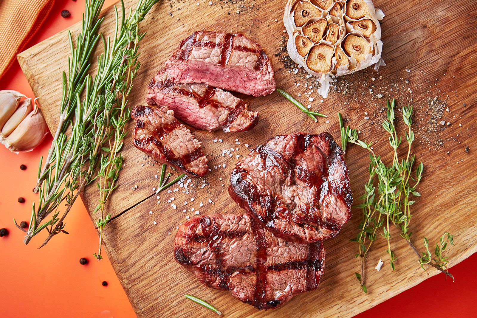 Veal with orange bitter marmalade