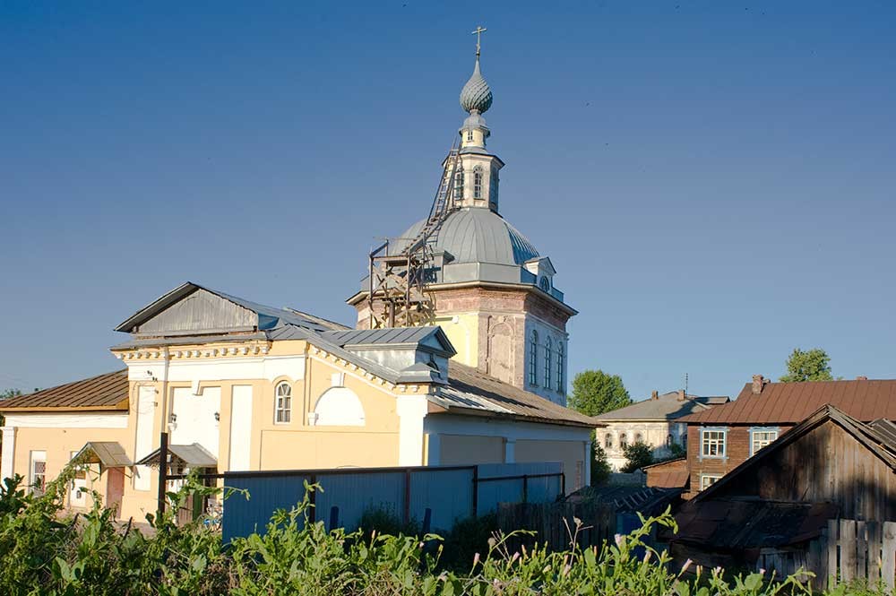 Church of Nativity of Christ. Southwest view. July 14, 2012.