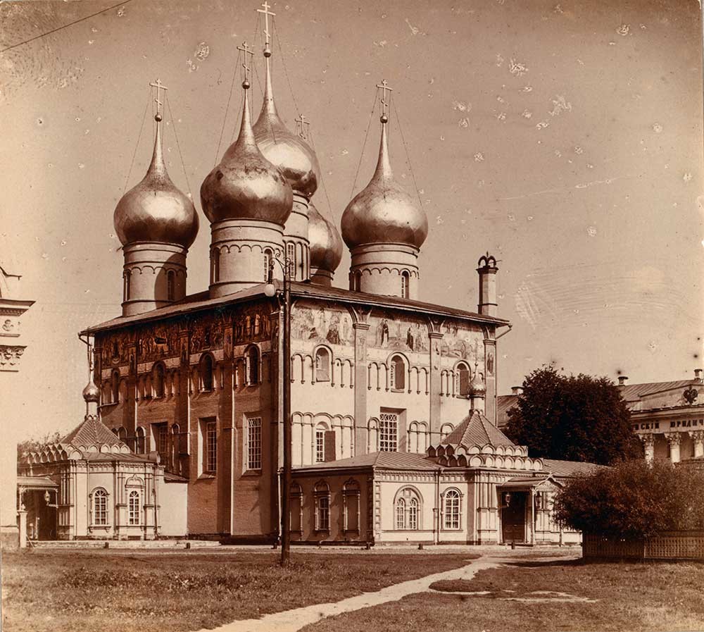 Yaroslavl. Cathedral of the Dormition of the Virgin. Northwest view. Summer 1910.