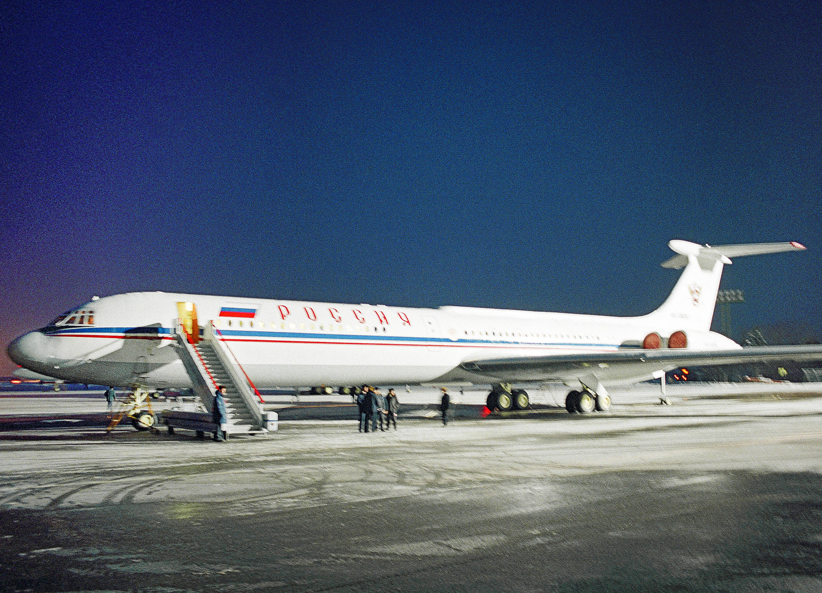 ロシアの大統領、ボリス・エリツィンの飛行機、Il-62。