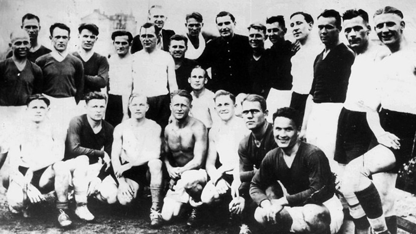 Udeleženci tekme Start – Flakelf v Kijevu, 6. 8. 1942