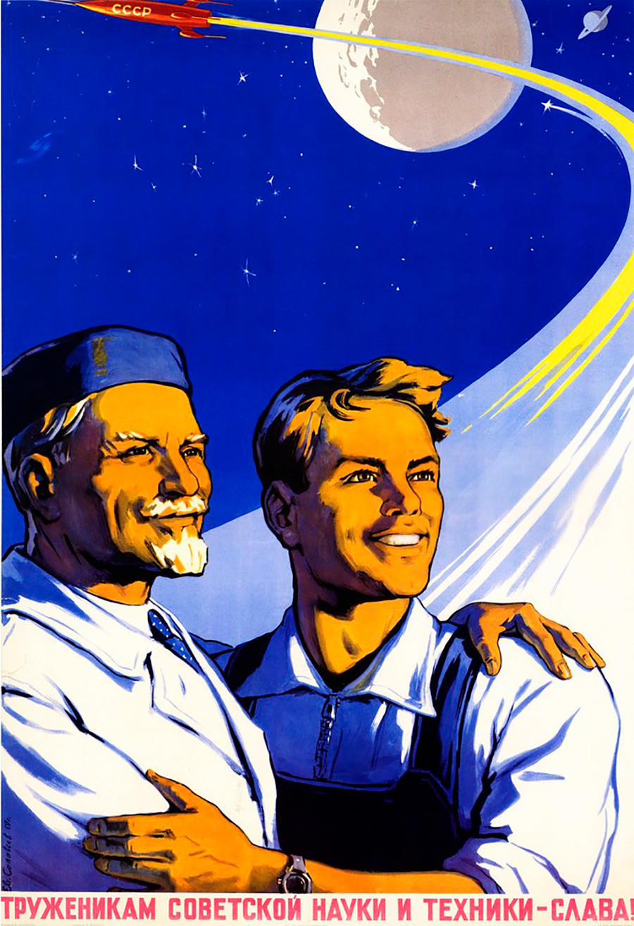 Gloire aux travailleurs de la science et de l’ingénierie soviétiques !

