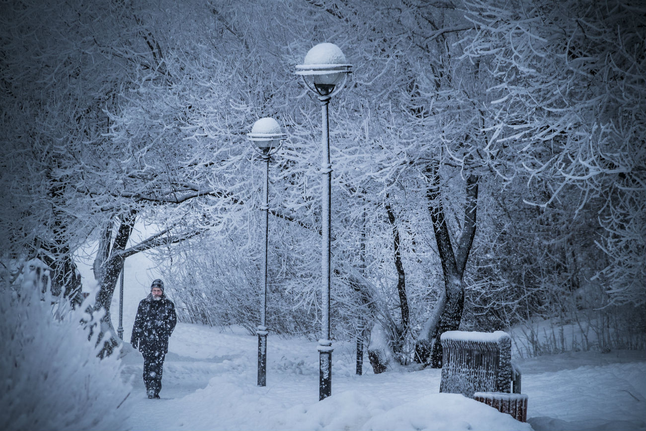  Día de invierno en la capital rusa.