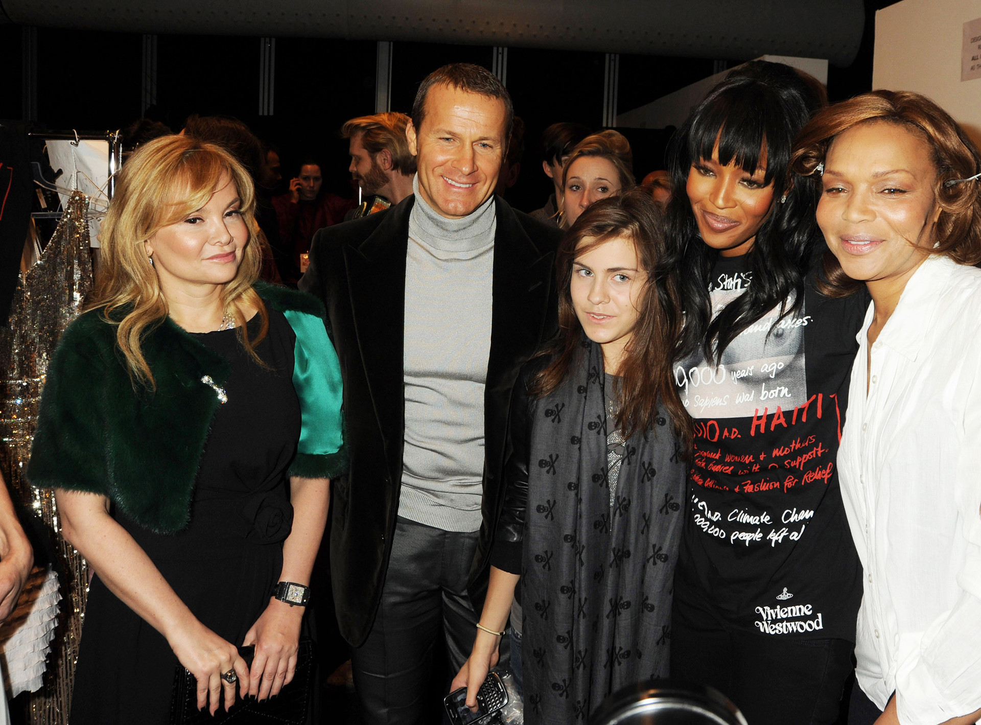 Jekaterina Doronina, Wladislaw Doronin, Katja Doronina, Naomi Campbell und Valerie Campbell, 2010 