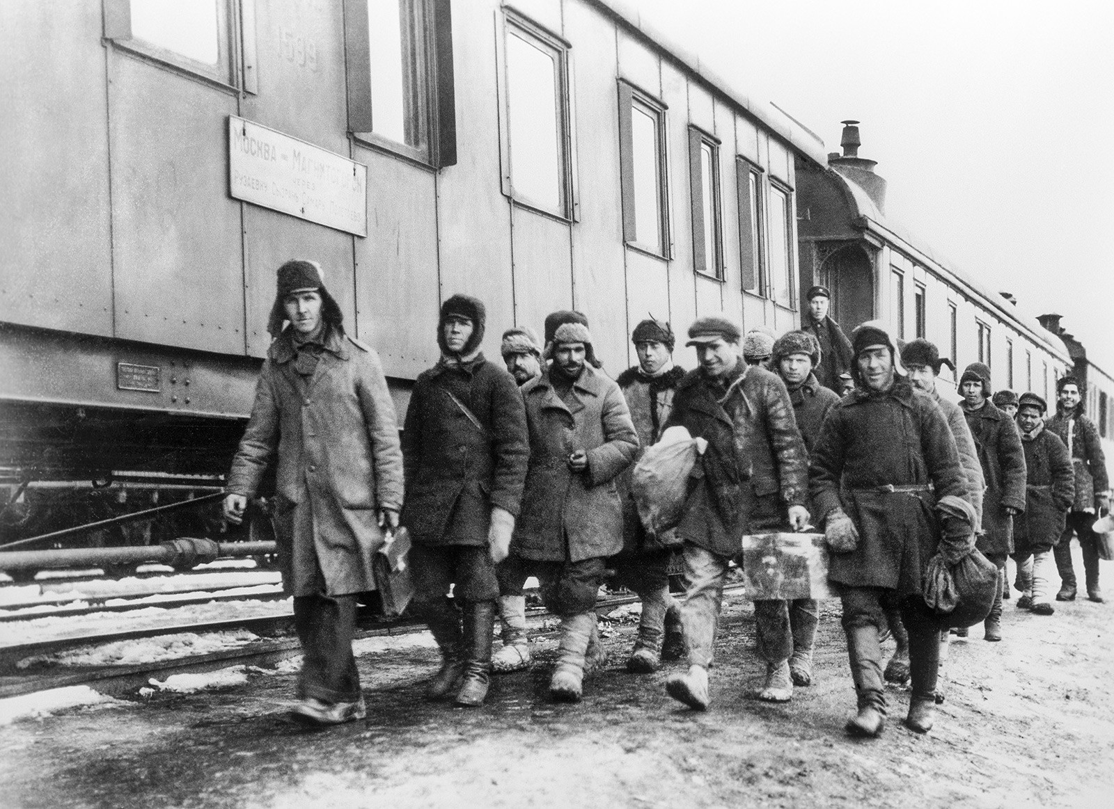 Trabalhadores soviéticos na década de 1930
