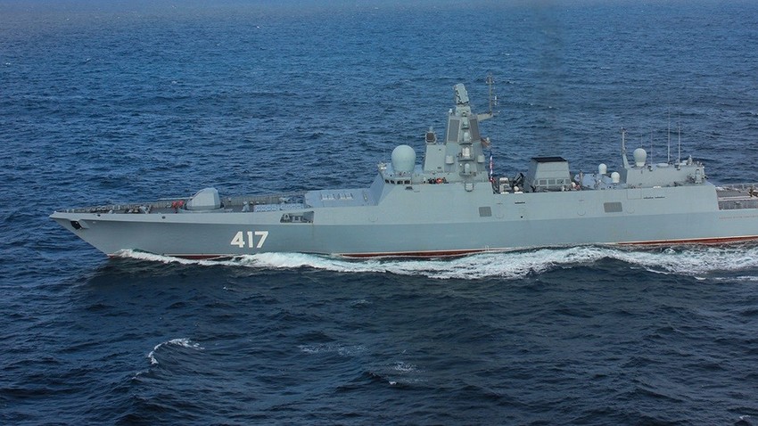 Sistem za vizualno-optične motnje 5P-42 Filin ima tudi fregata Admiral Gorškov