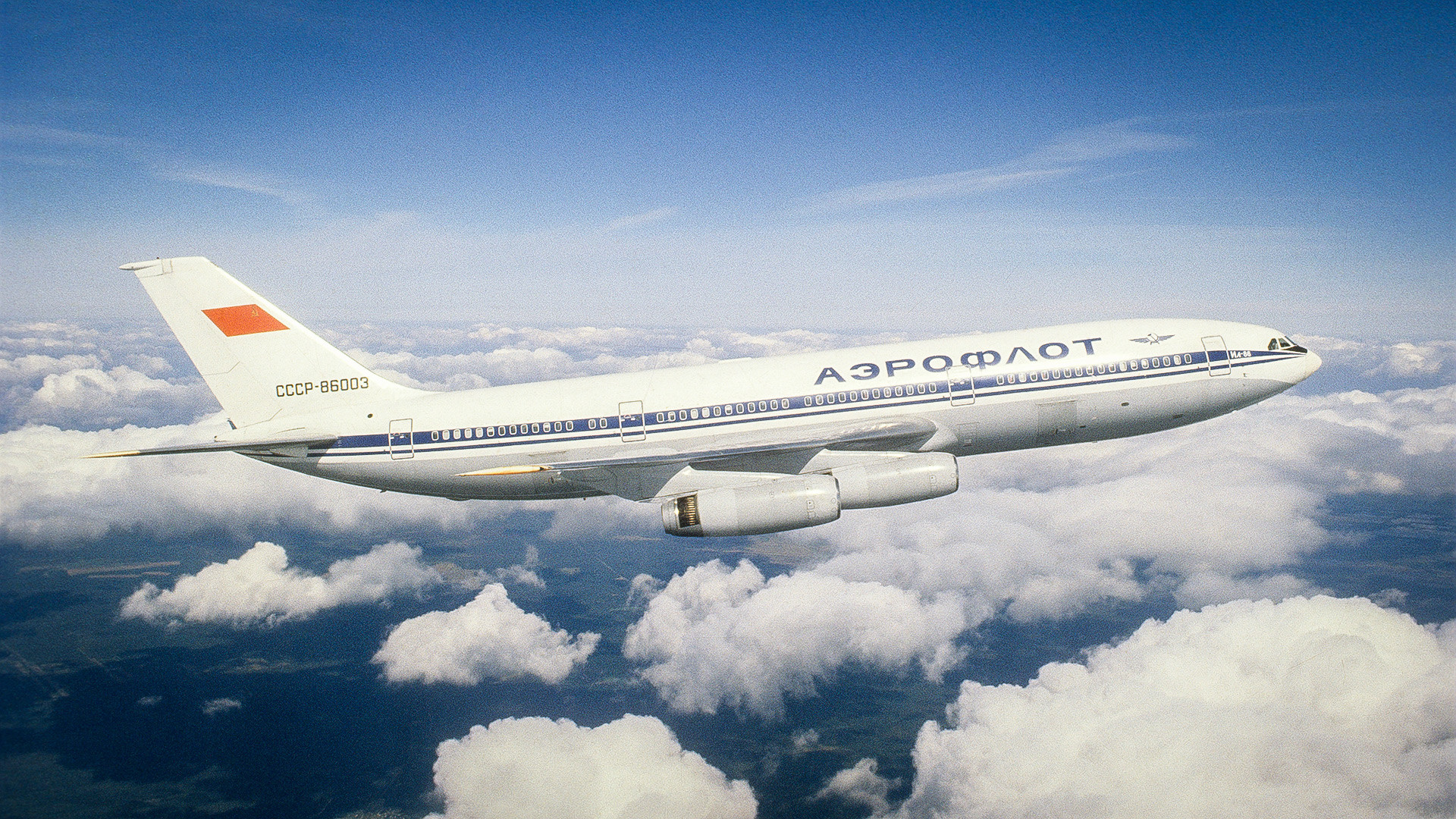 Il-86のテスト飛行。