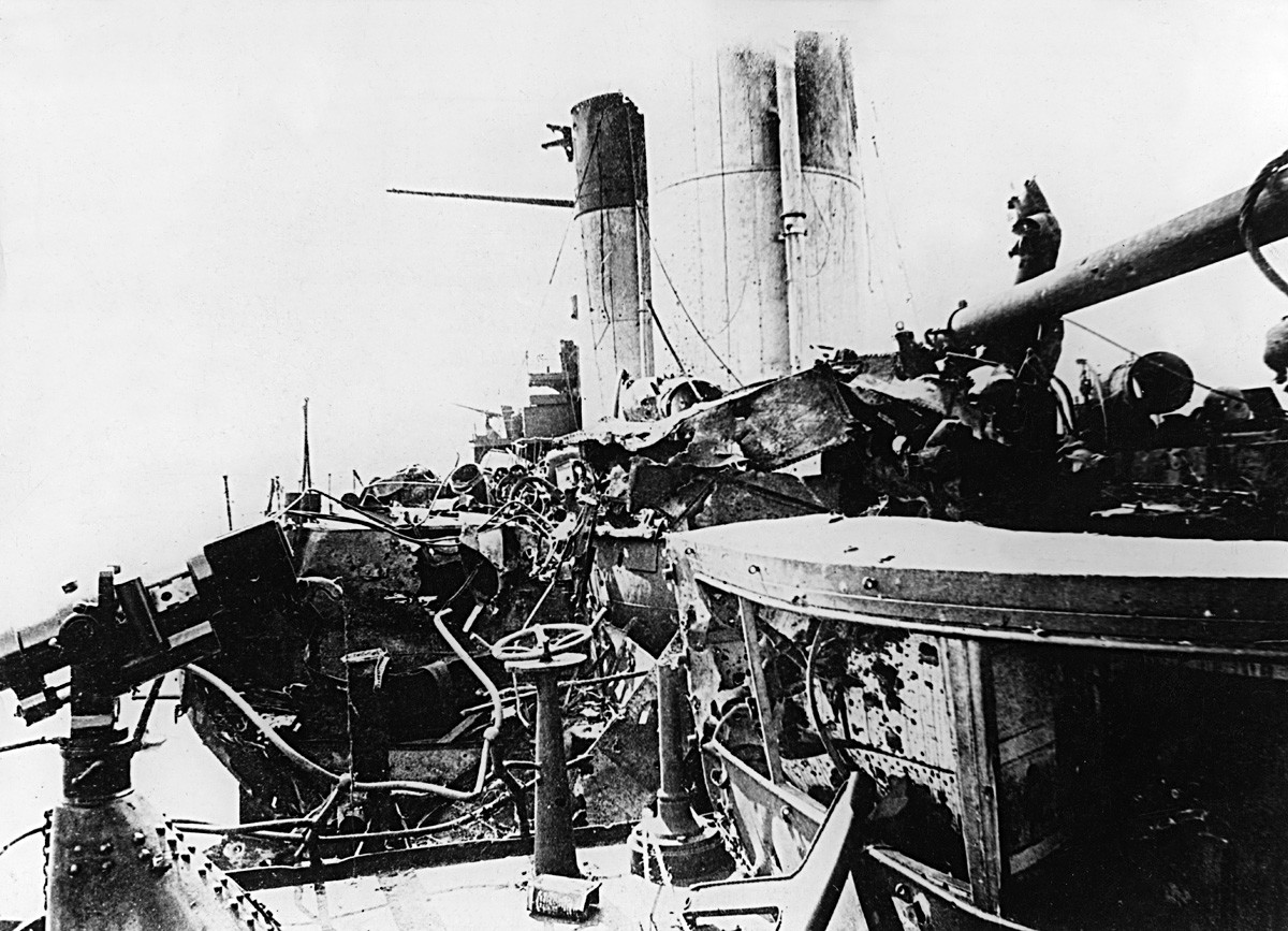 U Rusko-japanskom ratu 1904.-1905. dosta je oštećen ruski ratni brod 
