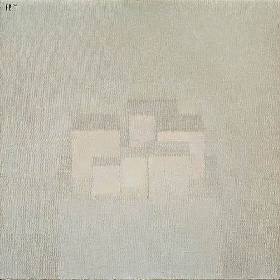 Vladímir Weisberg. Composição com seis cubos. 1976.