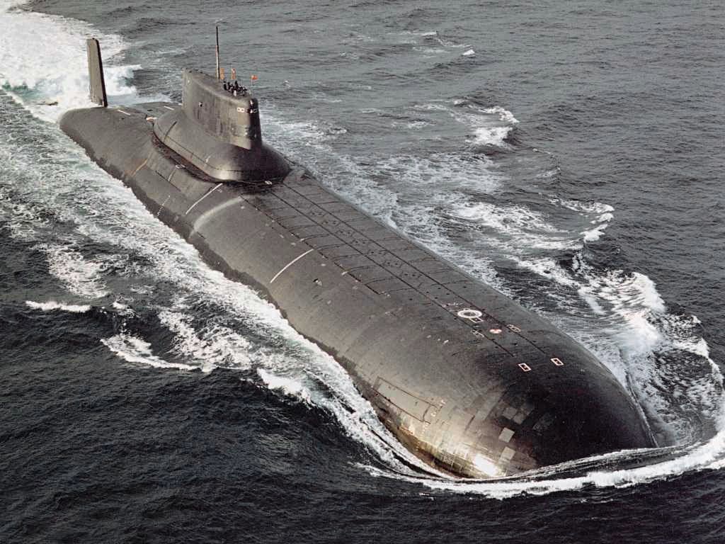 Submarino soviético de la clase Typhoon.