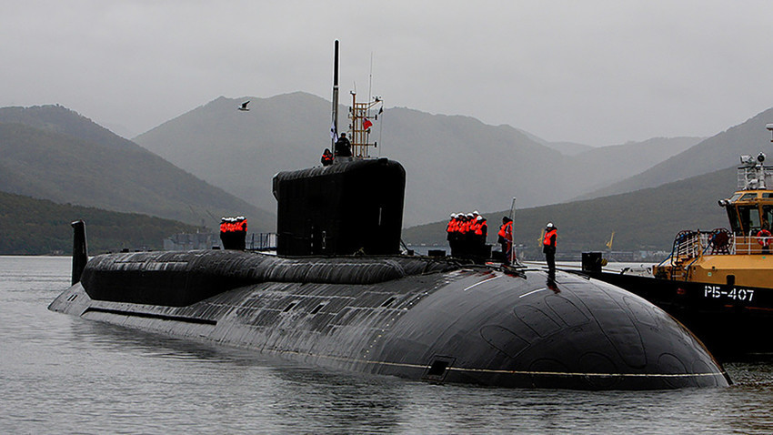 Нуклеарната подморница „Александар Невски“ од проектот „Бореј“.