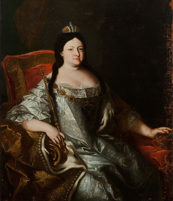 “Retrato de la emperatriz Anna Ioánnovna”, autor desconocido, 1730