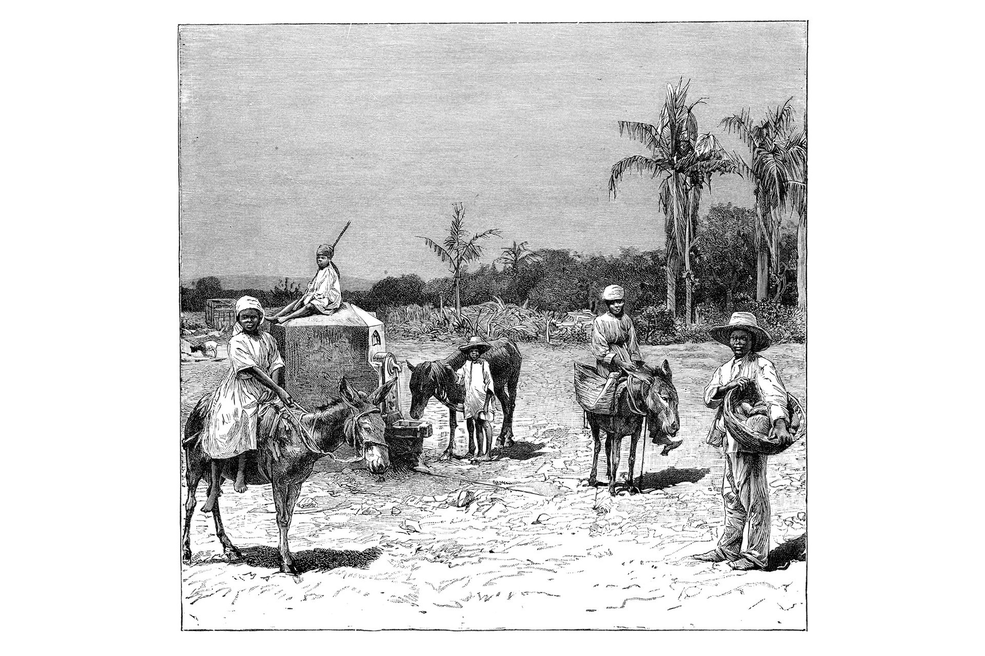 Grupo de haitianos. Circa1890.