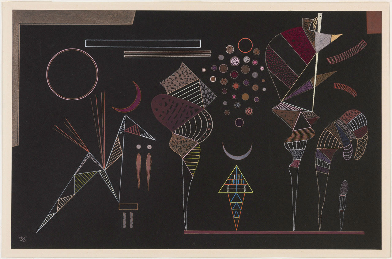 Étude pour contrastes réduits par Vassily Kandinsky, 1941
