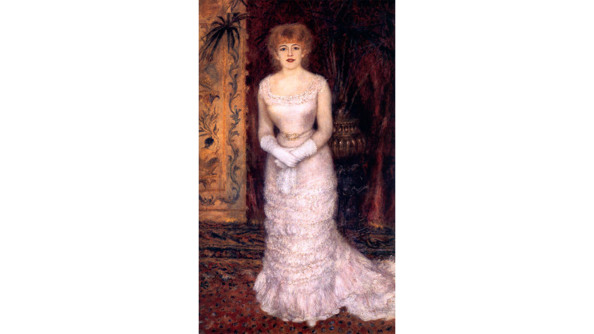  ‘Jeanne Samary con vestido escotado’, de Pierre-Auguste Renoir.