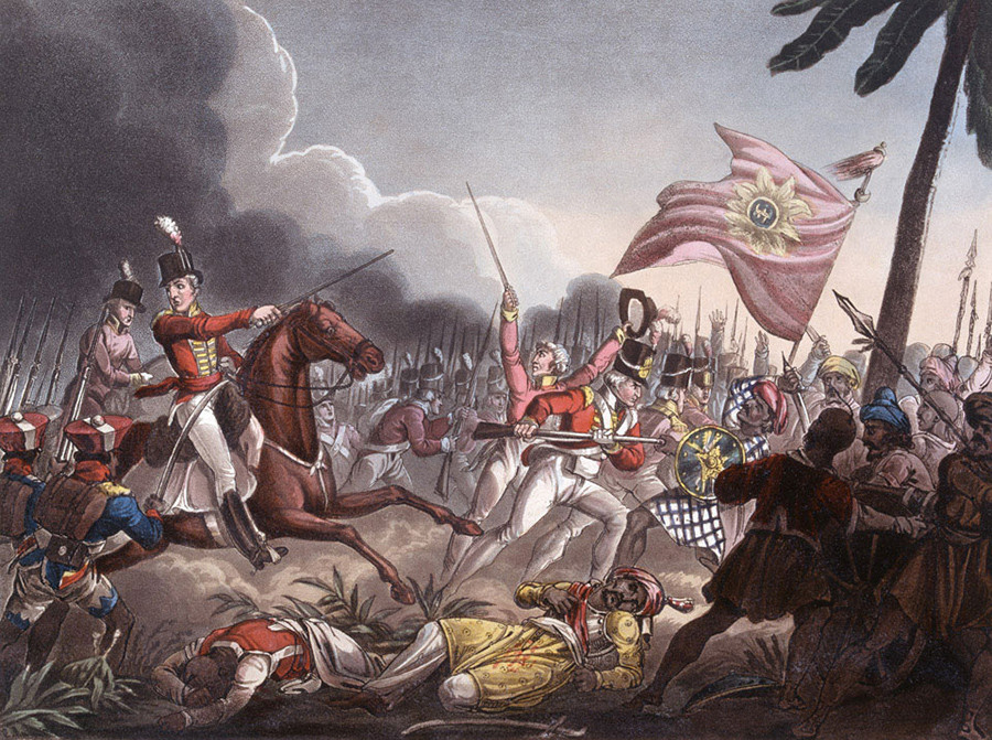 Troops of the East India Company at the Battle of Assaye (1803)