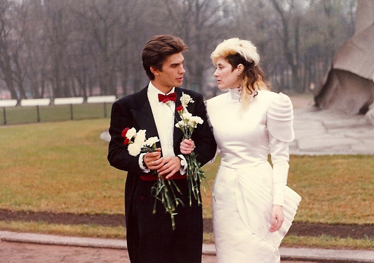 Joanna mit ihrem ersten Ehemann Juri Kasparjan