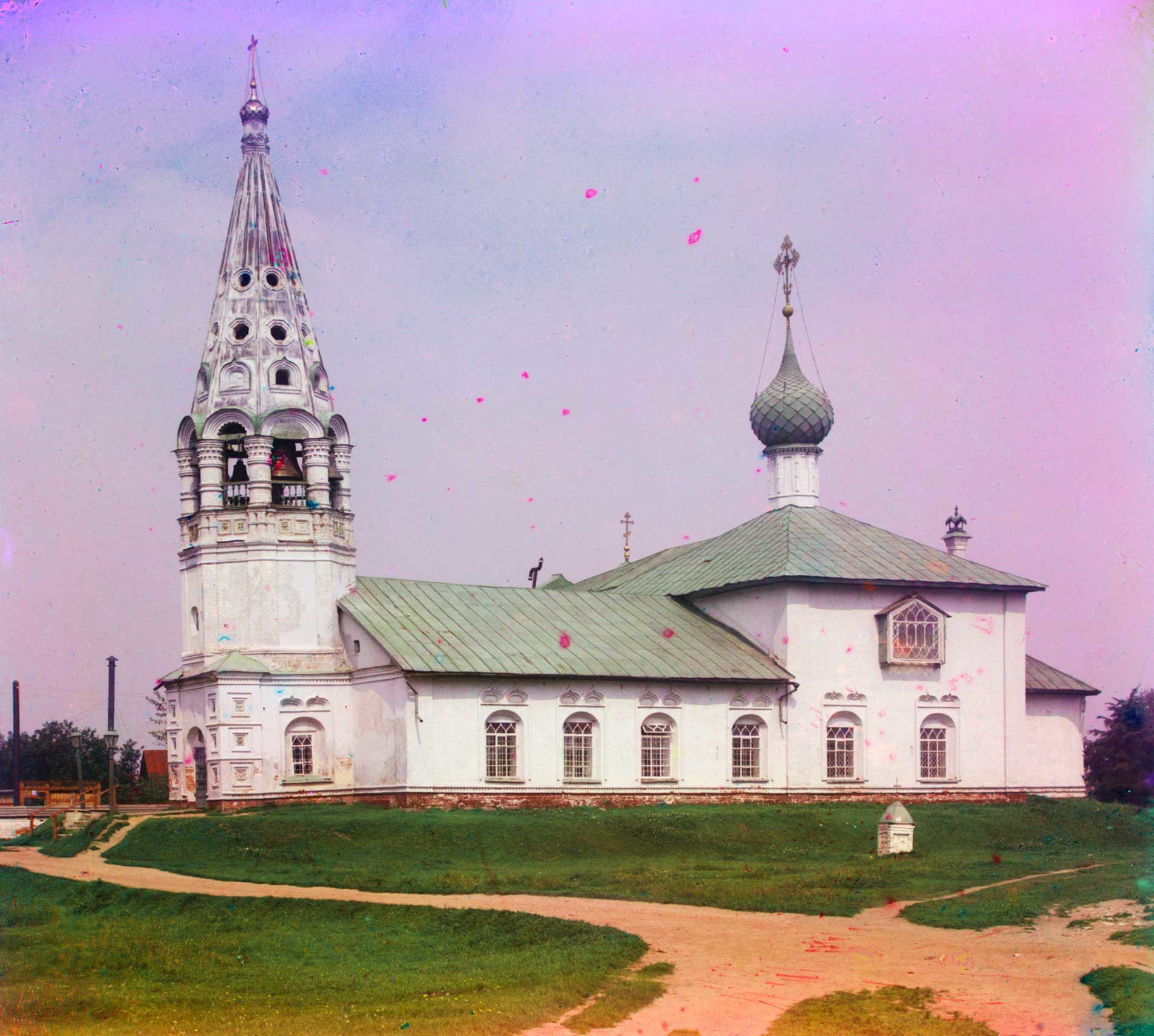 Chiesa di San Nicola “sui ceppi” (chiesa invernale della parrocchia della Chiesa dell’Icona della Vergine di San Teodoro). Vista sud. Estate 1911
