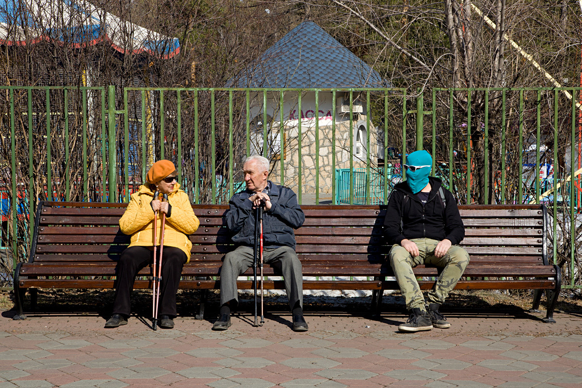 At the central park of Chelyabinsk.