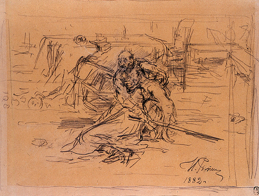 A sketch for the painting