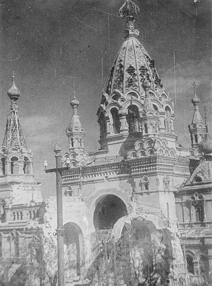 La Cattedrale Pokrovsky distrutta dai tedeschi