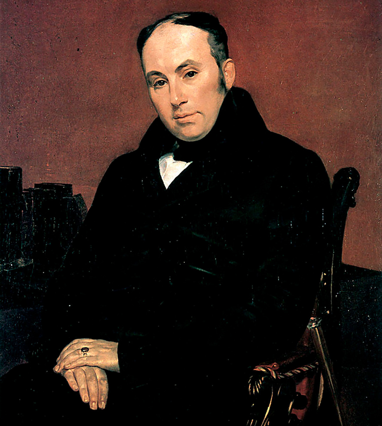 Portrait of Vasily Zhukovsky, who was the first to use the term intelligentsia in its contemporary meaning.