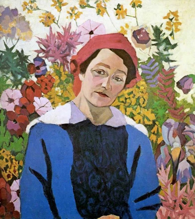 Retrato de Marina Lentulova (esposa), 1913