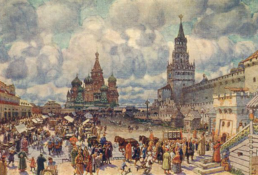 Червеният площад през втората половина на XVII в. -  А.М.Васнецов