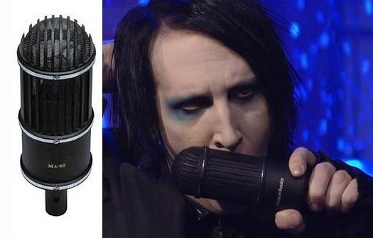 Marilyn Manson and Oktava's ML-52-02 ribbon microphone
