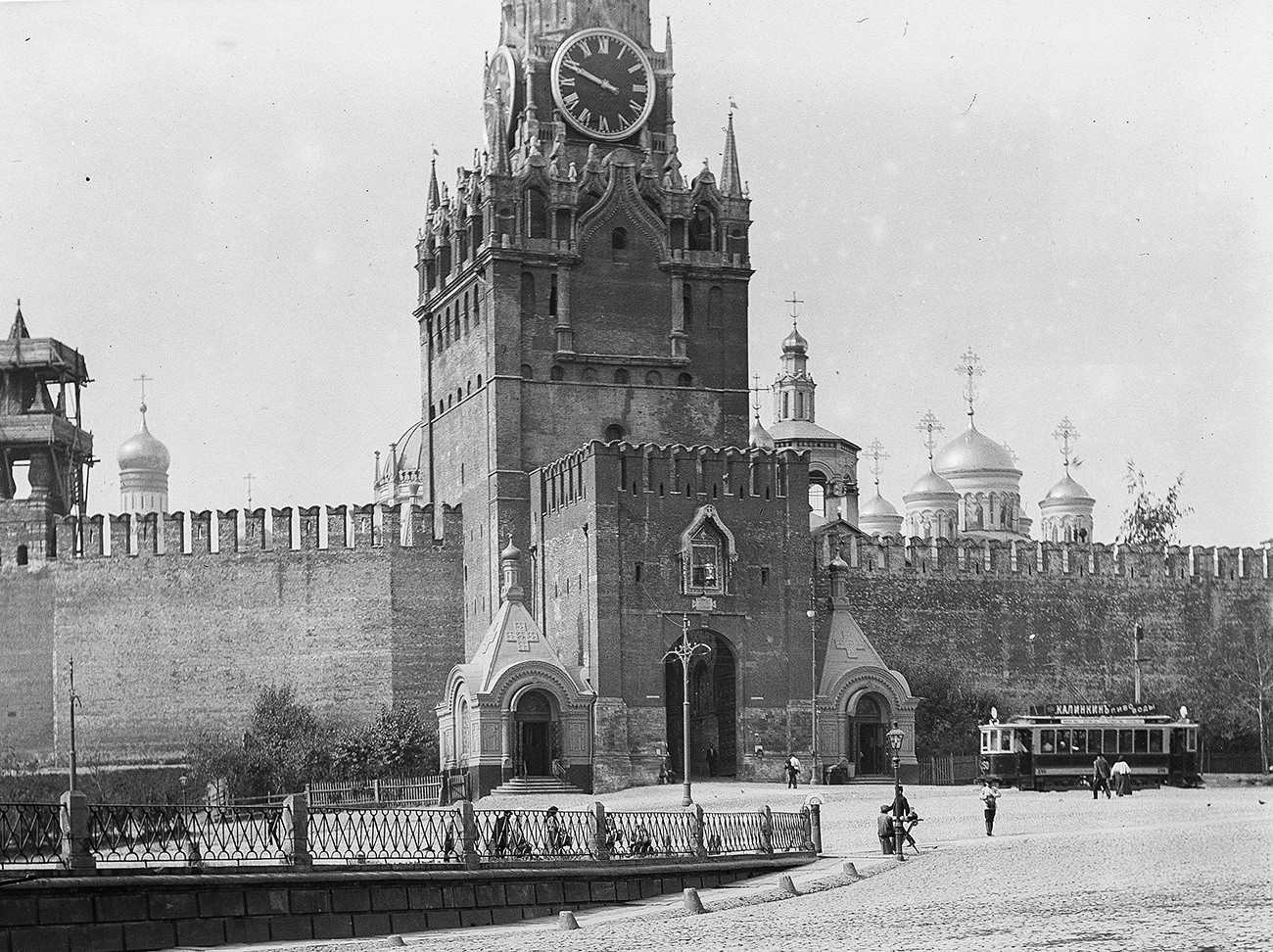 Tram line on the Red Square