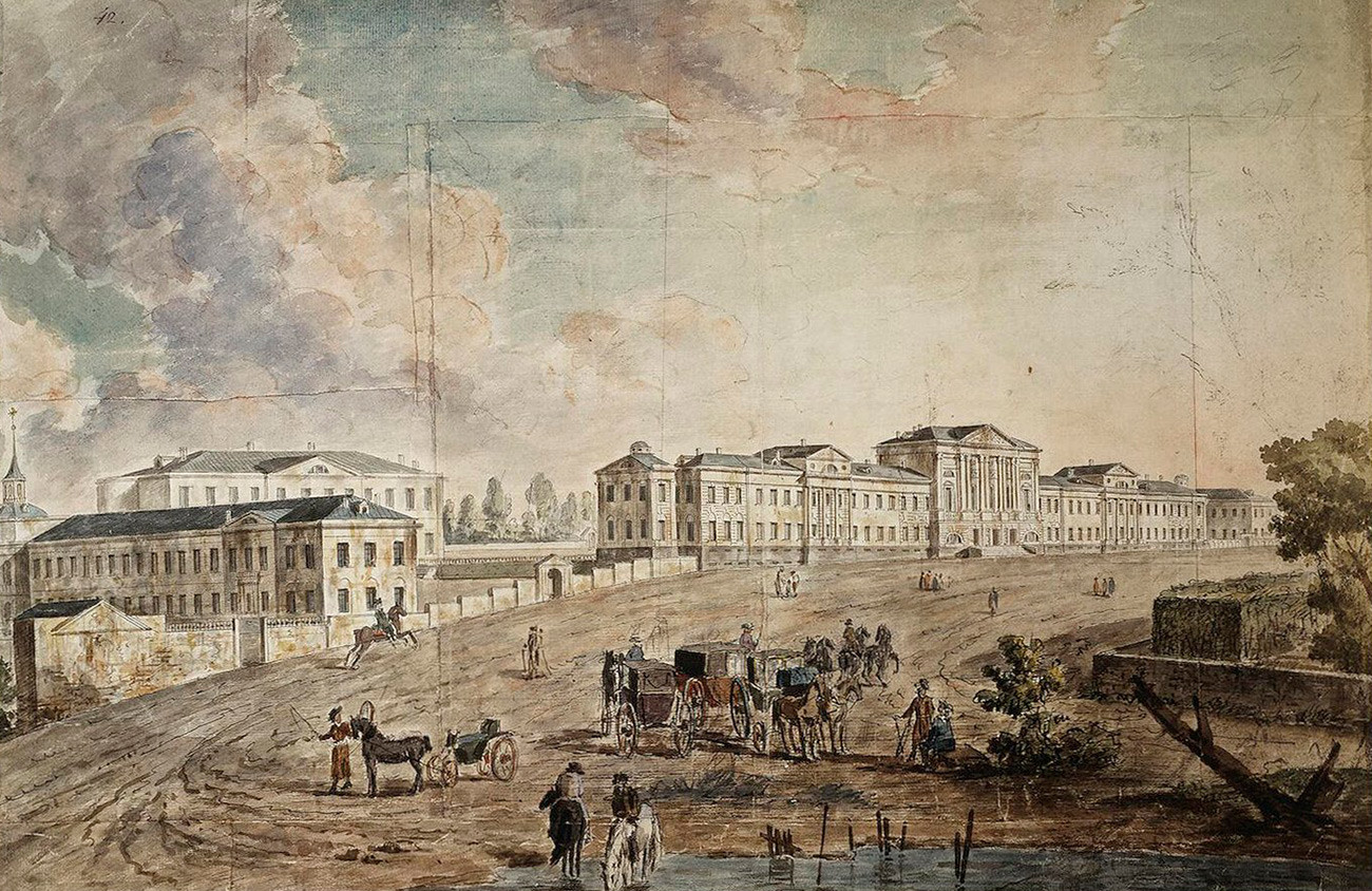 Војна болница у Лефортову, почетак 19. века.