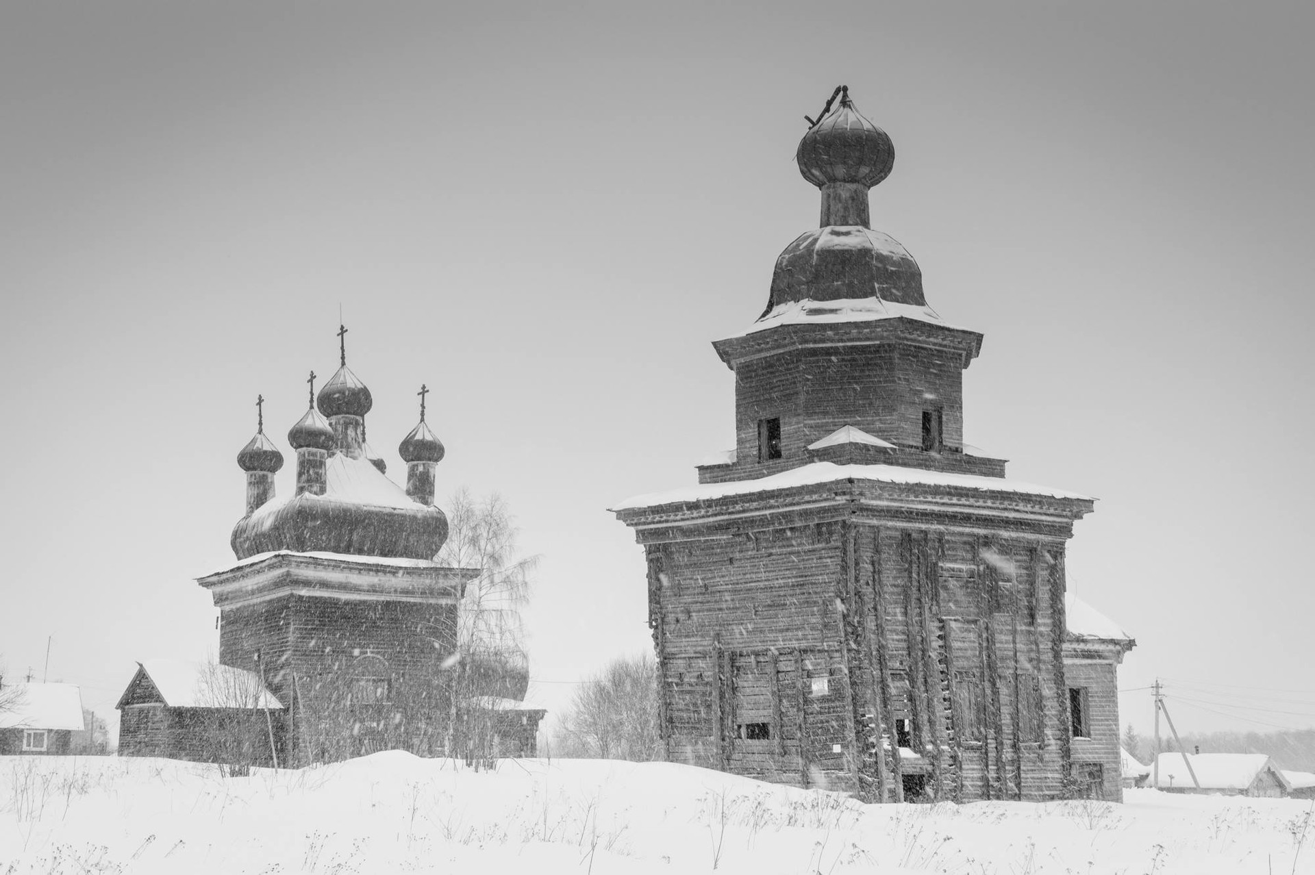 The monasteries in Shelokhovskaya village.
