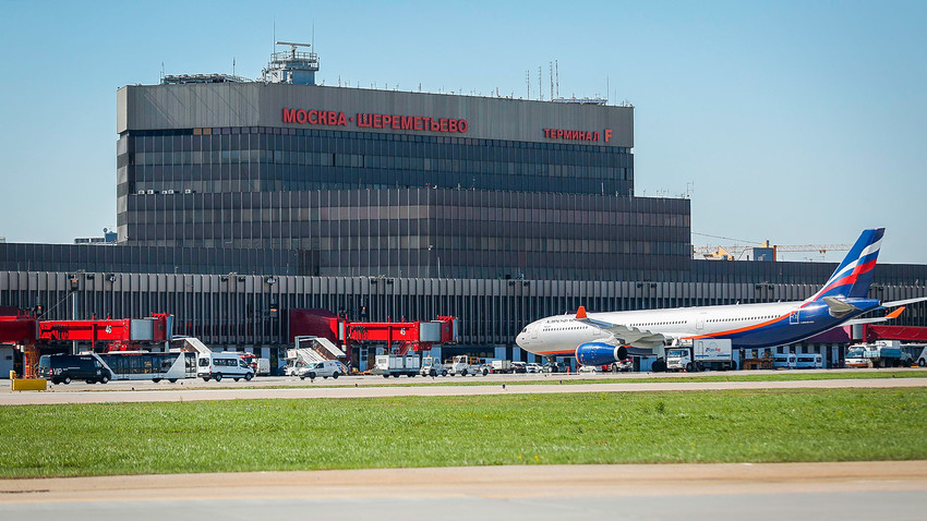 Terminal F na moskovskem letališču Šeremetjevo. Tisti, ki ste kdaj leteli z Brnika v Moskvo, ga morda že poznate.