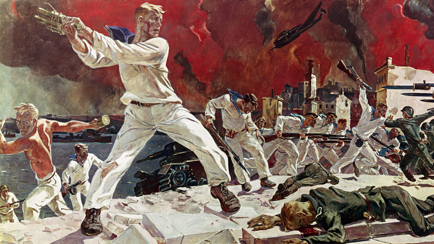 battle of stalingrad painting
