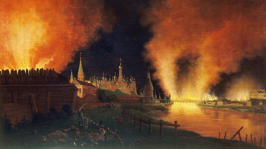 Fire of Moscow on 15th September 1812