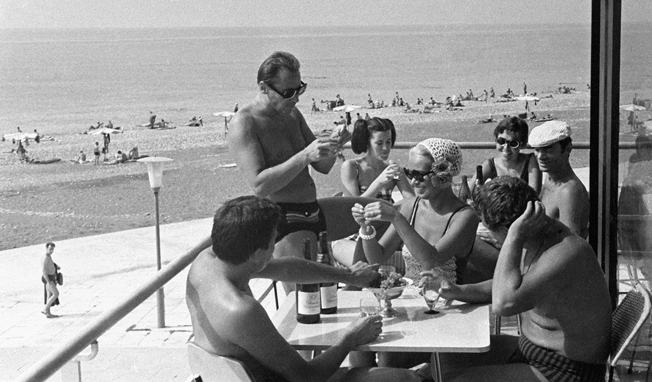 russian woman tourist beach