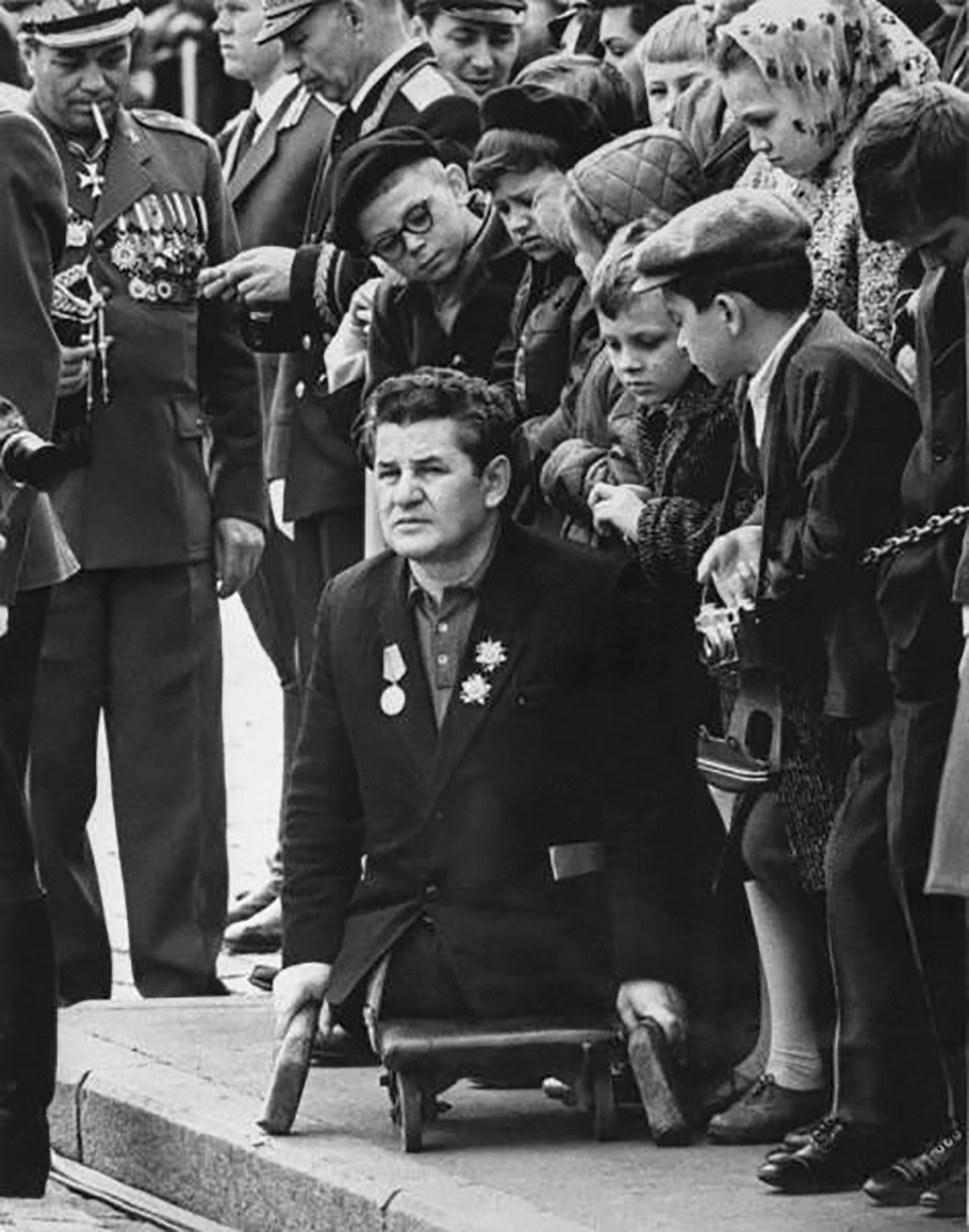 Инвалид на Парадата на Победата 1970.
