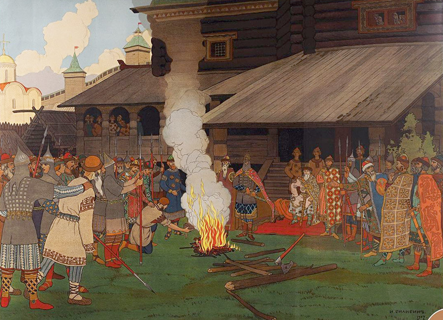 'Justice under the Rus' Law' by Ivan Bilibin