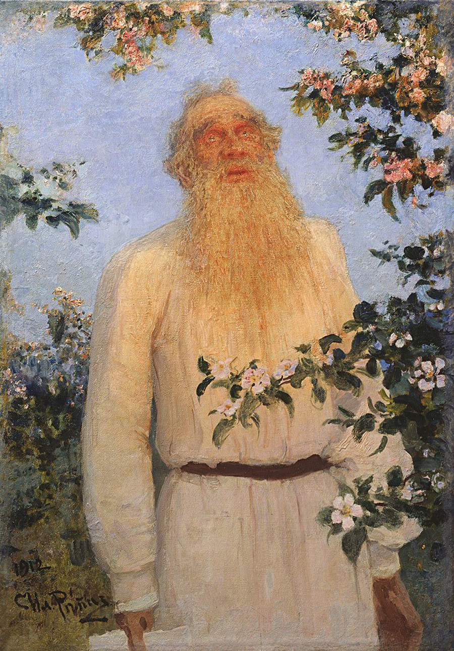 『レフ・トルストイの肖像画』、1912年