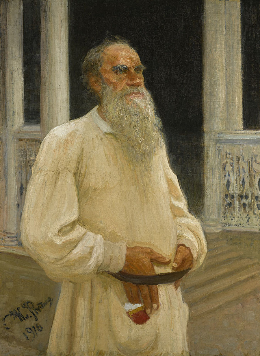 『レフ・トルストイの肖像画』、1916年