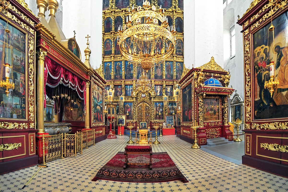 Унутрашњост Троицке цркве у Пскову