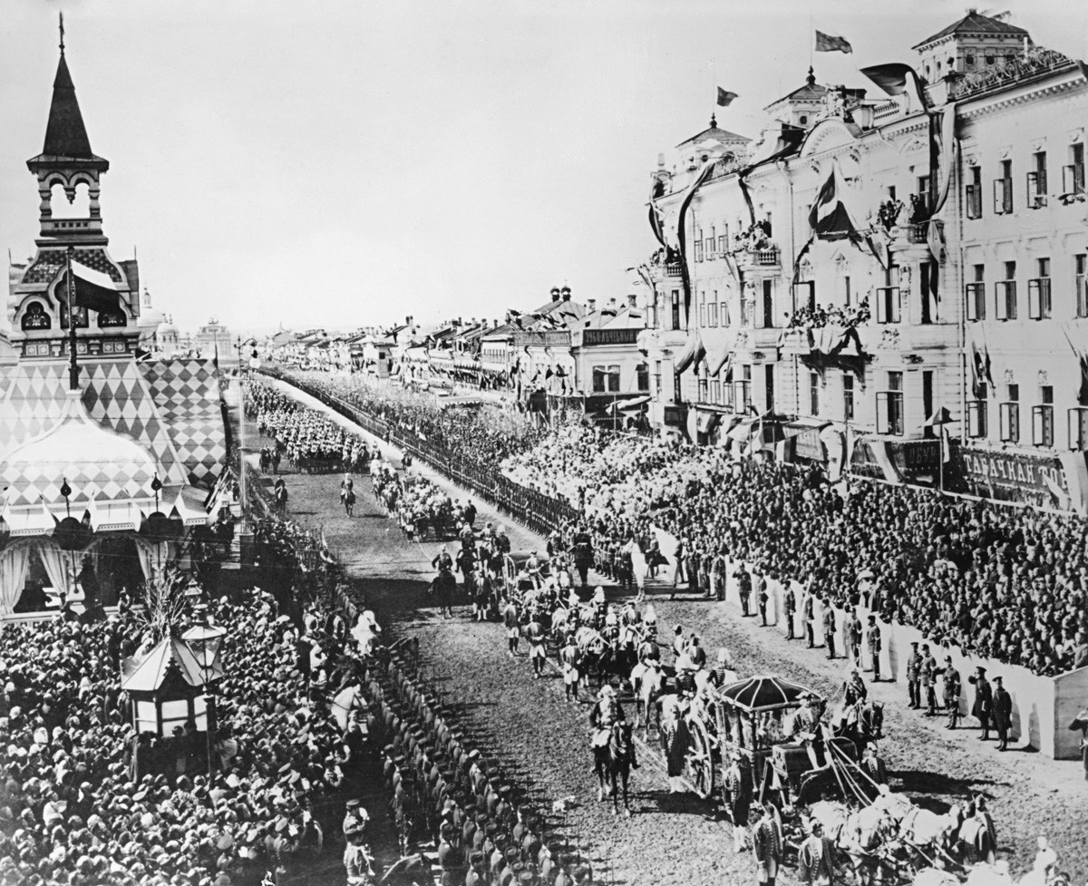 The coronation procession in 1896