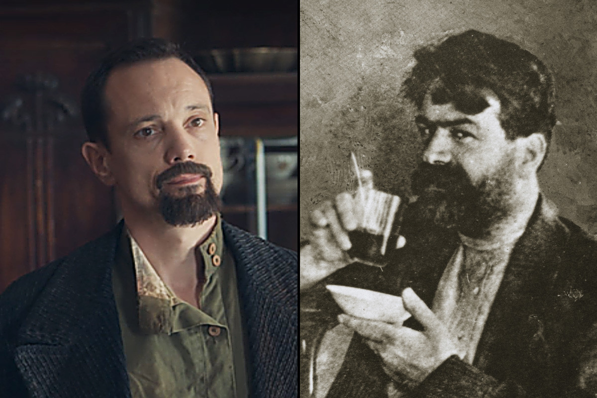 Actual Yakov Yurovsky vs. portrayed by Duncan Pow.