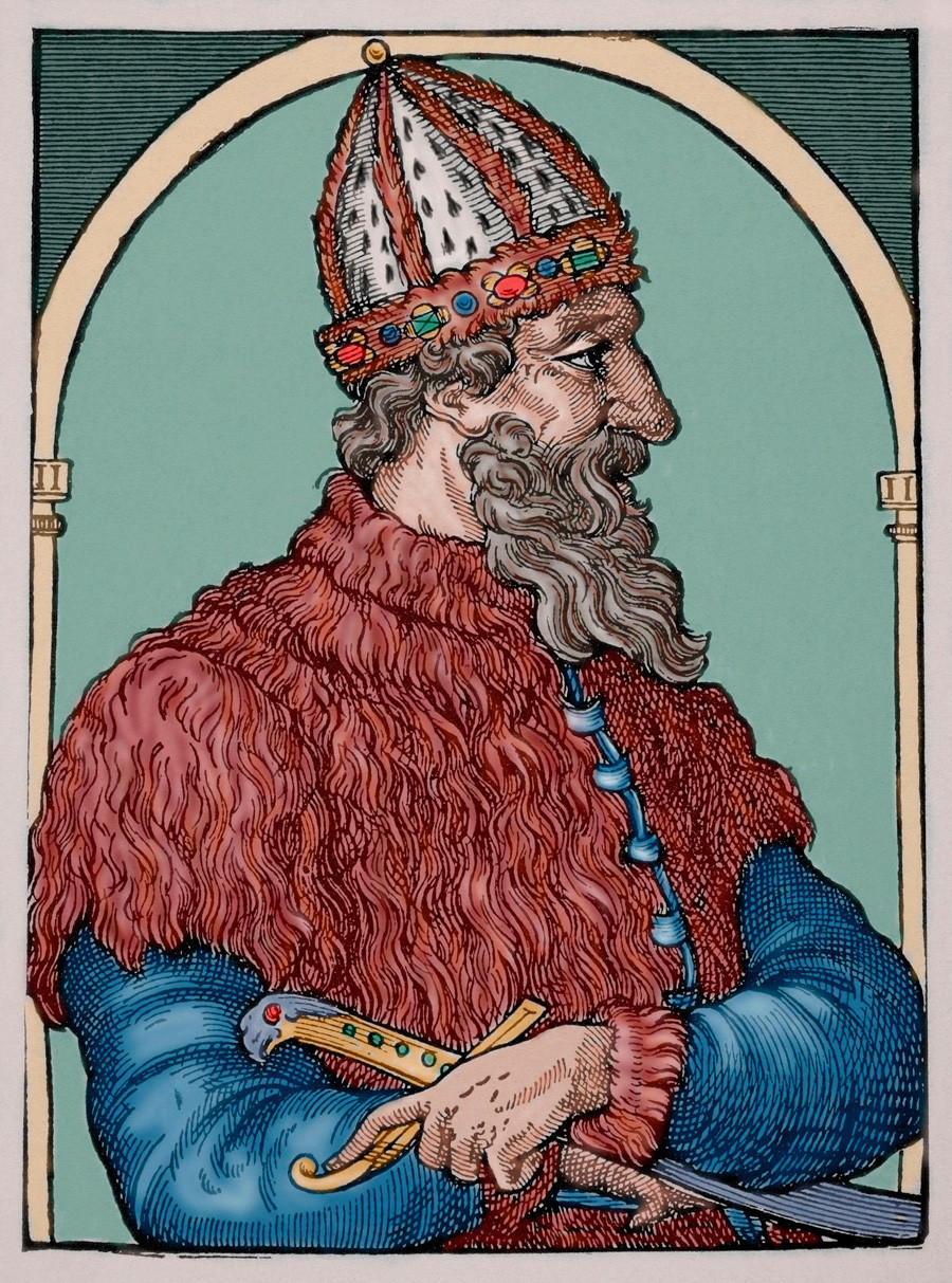 Retrato de Ivan, o Grande, Grão-Príncipe de Moscou.