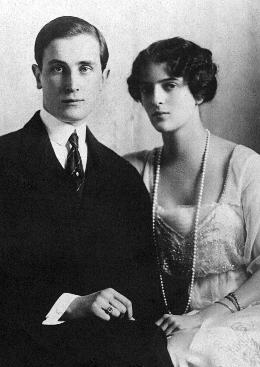 Феликс Юсупов и жена му принцеса Ирина, 1915 г.