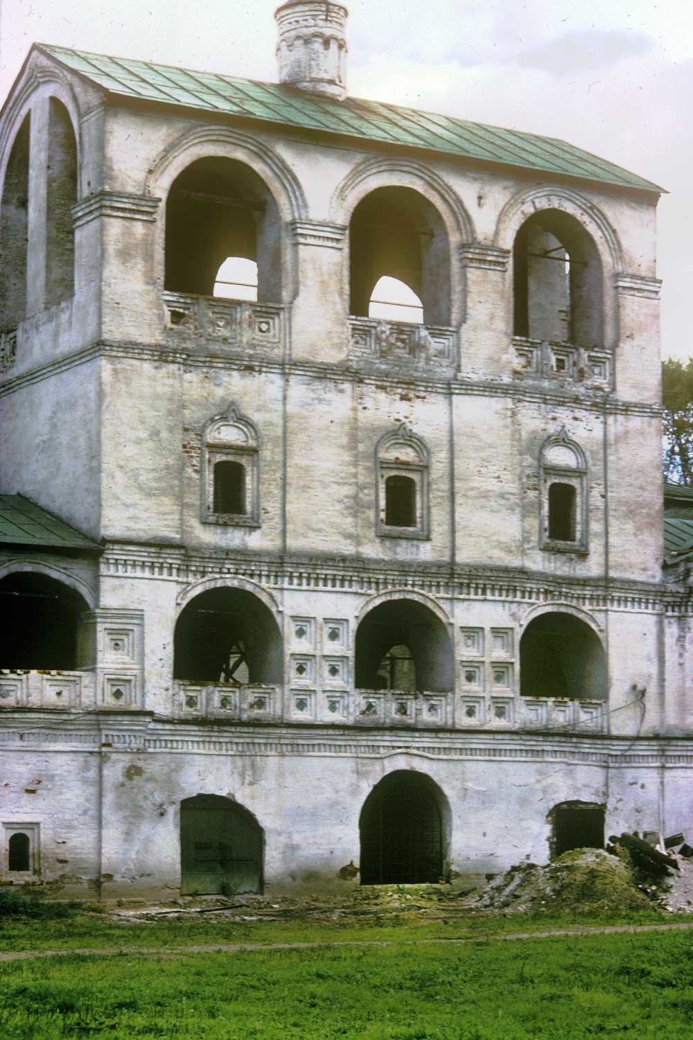 Resurrection Monastery. Belfry with Church of St. Mary of Egypt, west view. August 9, 1991.