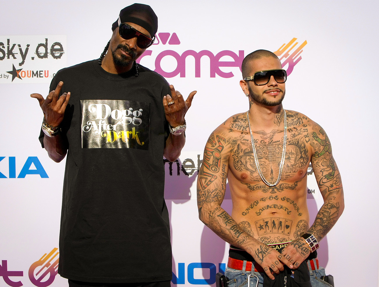 Snoop Dogg and Timati attend the Comet 2009 Awards at Koenig Pilsener Arena in Cologne, Germany