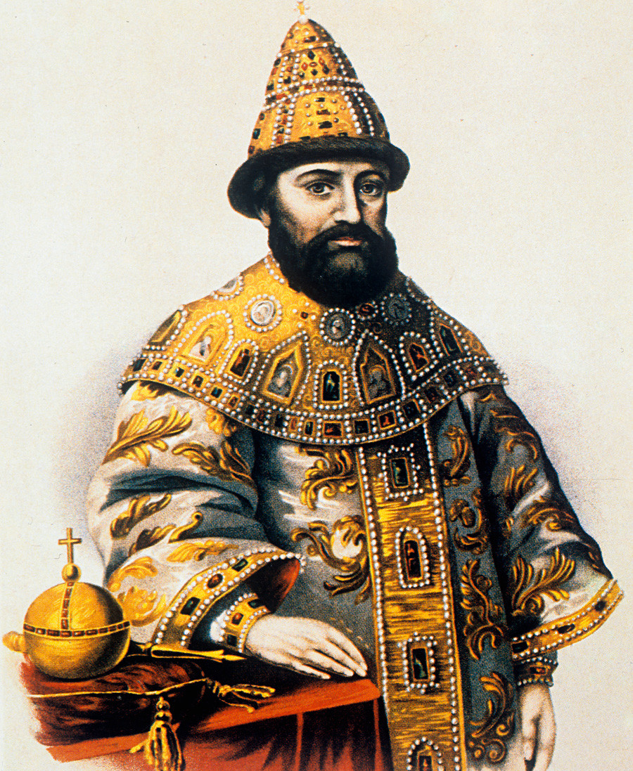 ミハイル・フョードロヴィチ・ロマノフ (1596-1645)、ロマノフ家の最初のツァーリ。