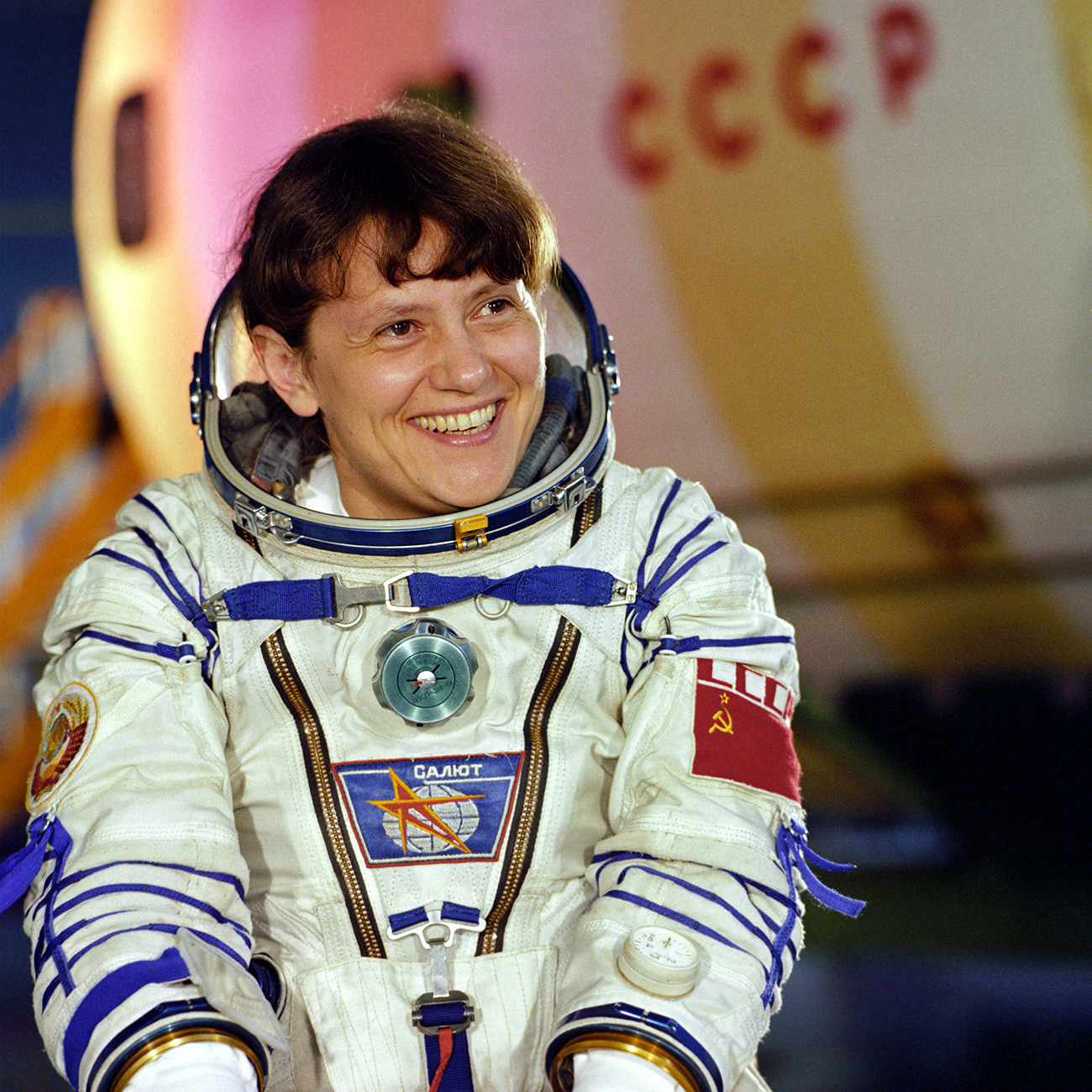 Космонавт Светлана Савицкая, 1984 год